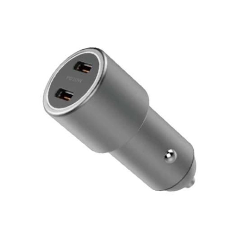 Image of UNICO CC1496 Caricabatterie da auto a ricarica rapida 40W con 2 porte USB-C, nero, protezione PD3.0 cod079
