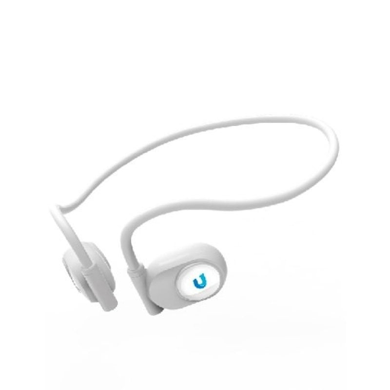 Image of Cuffie sportive wireless Bluetooth Unico con archetto da collo tipo C, bianche cod079