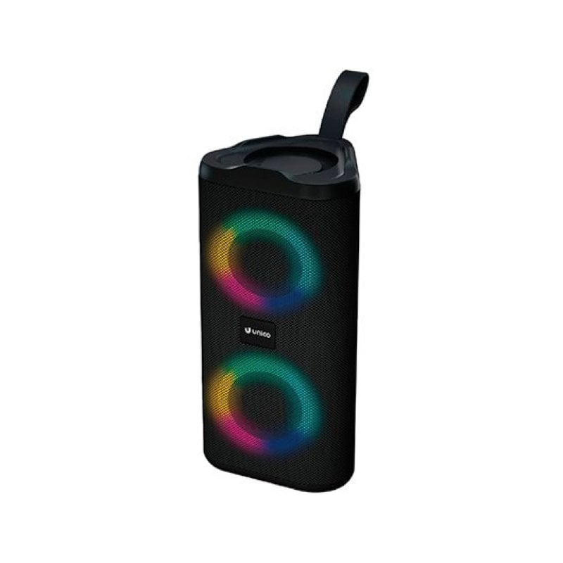 Image of Altoparlanti portatili Bluetooth 5.3 Unico Plus con batteria da 10 W, 5 ore di riproduzione, batteria da 1200 mAh, nero cod079