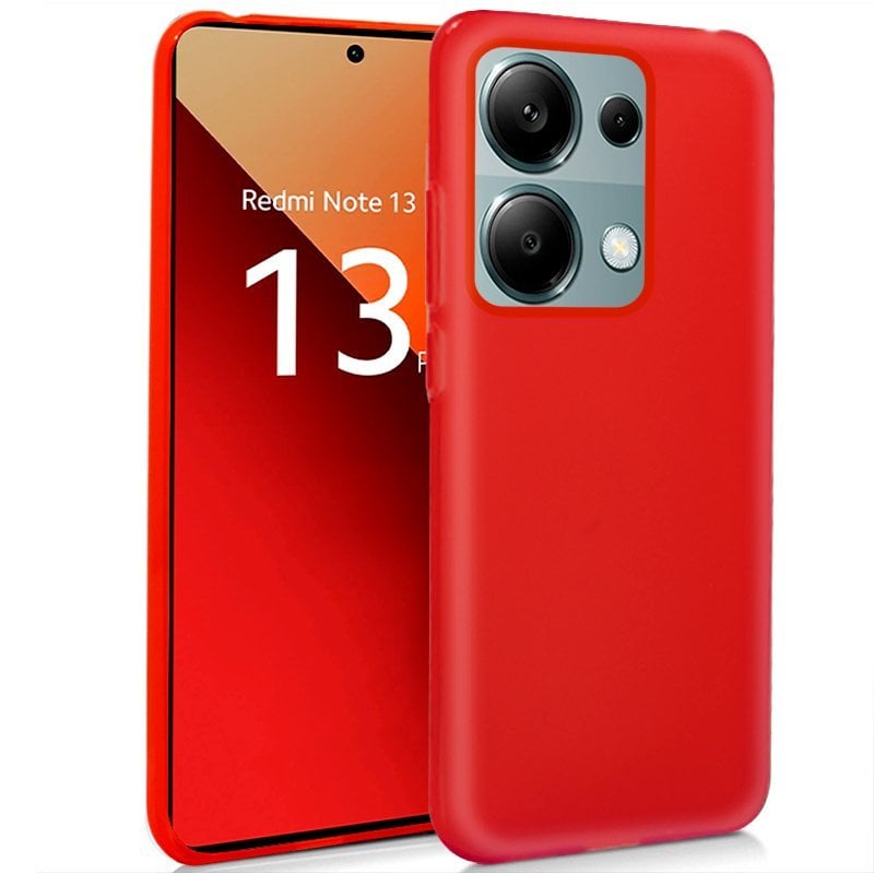 Image of Custodia in silicone per Xiaomi rossomi Note 13 Pro / Note 14S / Poco M6 Pro (rossa) cod079