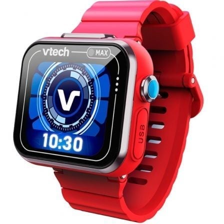 Image of VTech Kidizoom Smartwatch Max Rosso Doppia Fotocamera 256 MB Giochi Smartwatch per Bambini cod079