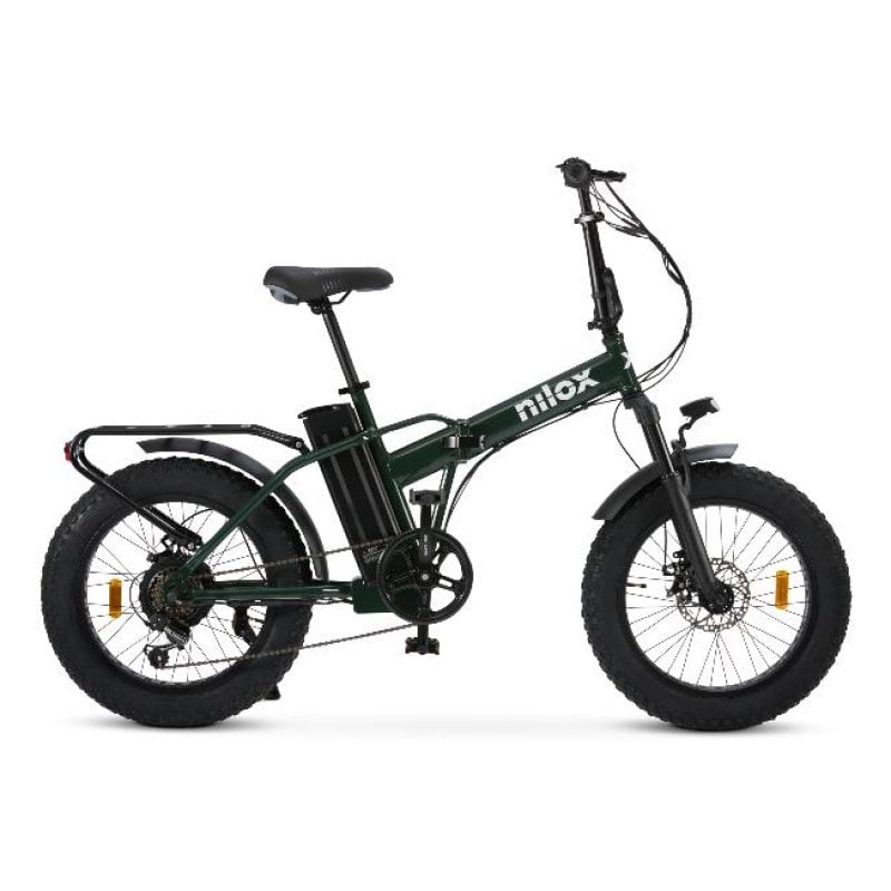 Image of Bici elettrica pieghevole Nilox X8 Pro 13Ah 36V 70km di autonomia con LCD verde 250W cod079