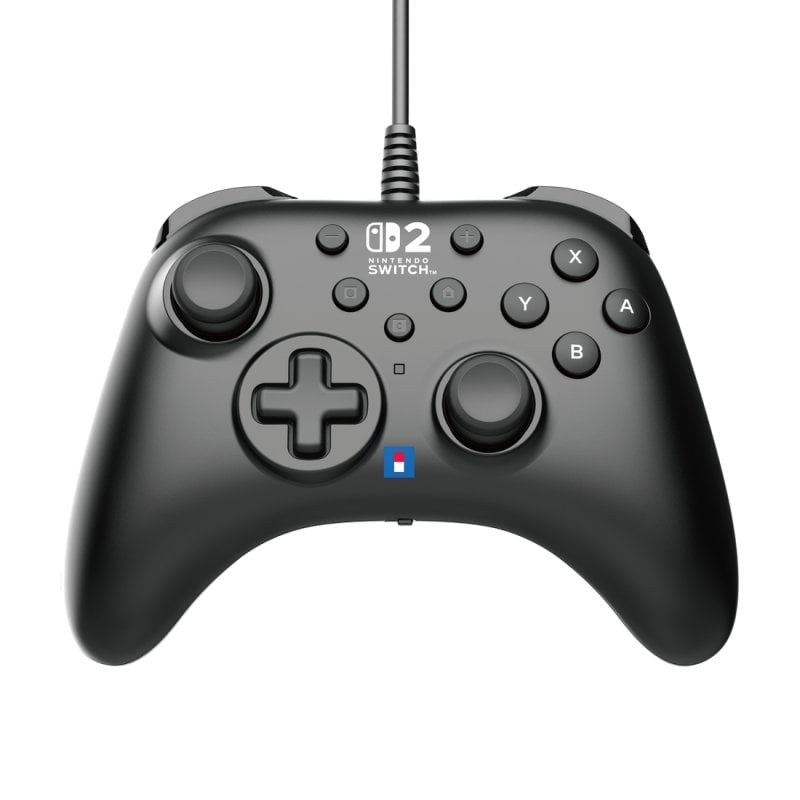 Image of Hori Nintendo Switch 2 Gamepad cablato USB nero con pulsanti programmabili cod079