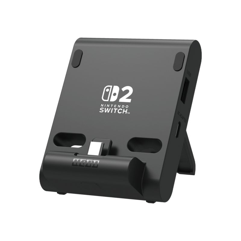 Image of Sistema di ricarica Hori Dual USB PlayStand per Nintendo Switch 2, nero cablato cod079