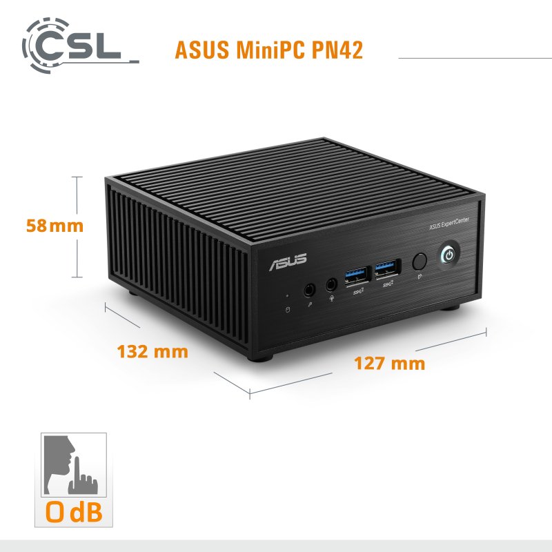 Desktop-PC ASUS PN42 Intel N100 16GB 500GB SSD UHD Windows 11 WiFi 6