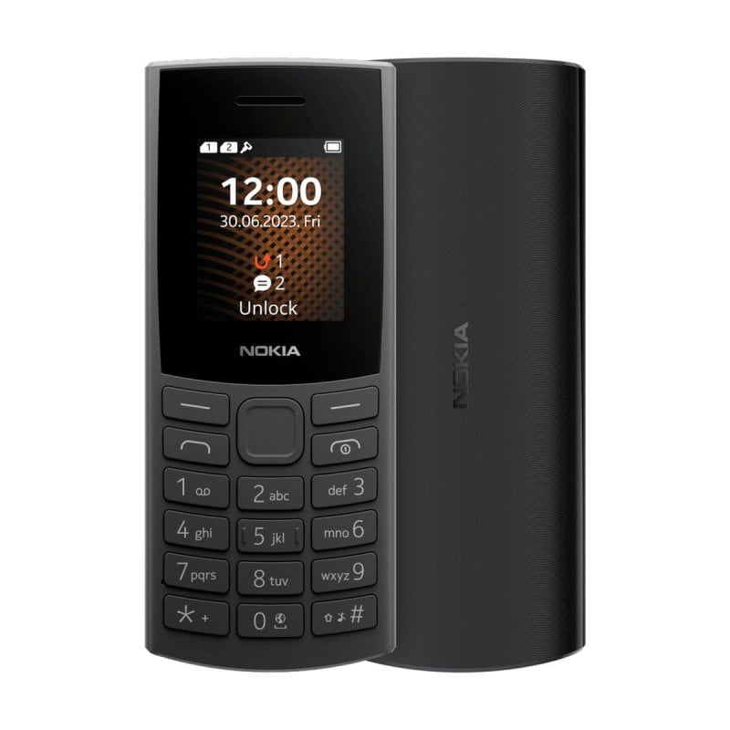 Image of Nokia 105 4G Dual SIM Bluetooth 4,57 cm 1450 mAh MicroSD FM Torcia Antracite cod079