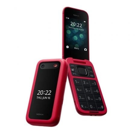 Image of Nokia 2660 Flip Dual SIM 2.8″ Rosso 128 MB Pulsante di emergenza Bluetooth Cellulare cod079