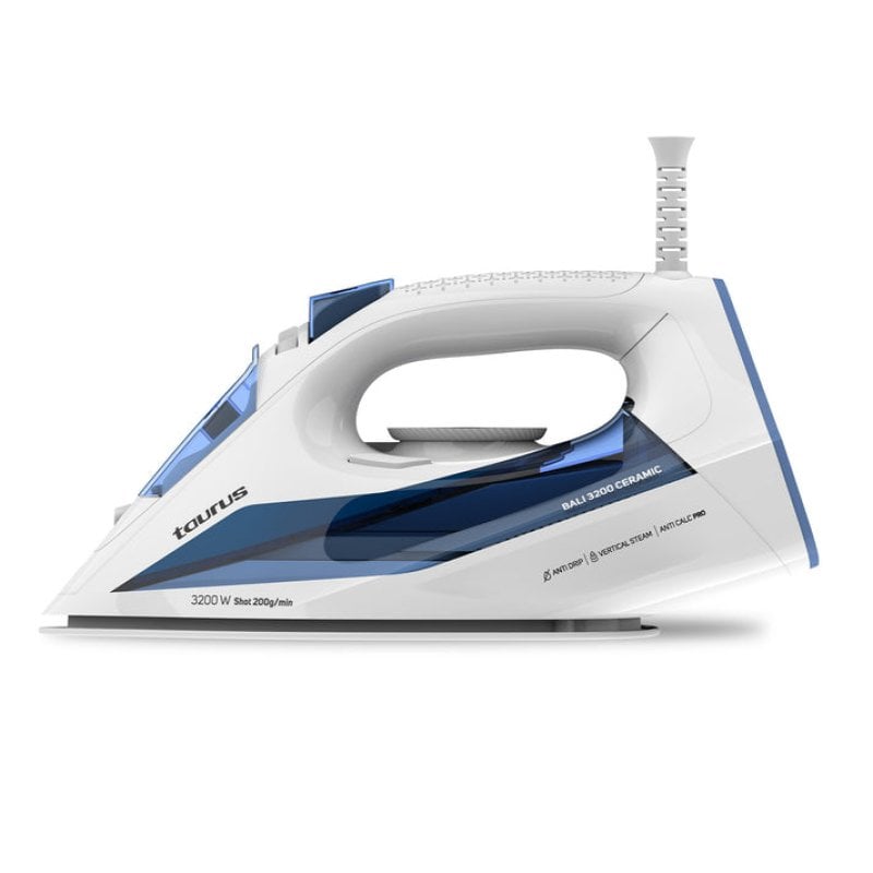 Image of Ferro da stiro Taurus 3200W, riscaldamento ultrarapido, vapore 200 g/min, piastra in ceramica, anticalcare automatico cod079