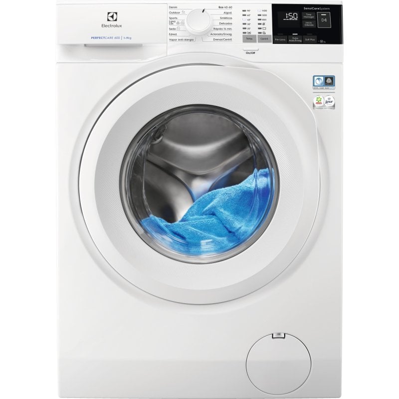 Image of Lavatrice Electrolux EW6F4942FB a carica frontale da 9 kg, 1400 giri/min, colore A, colore bianco, con funzione pausa/aggiunta indumenti cod079