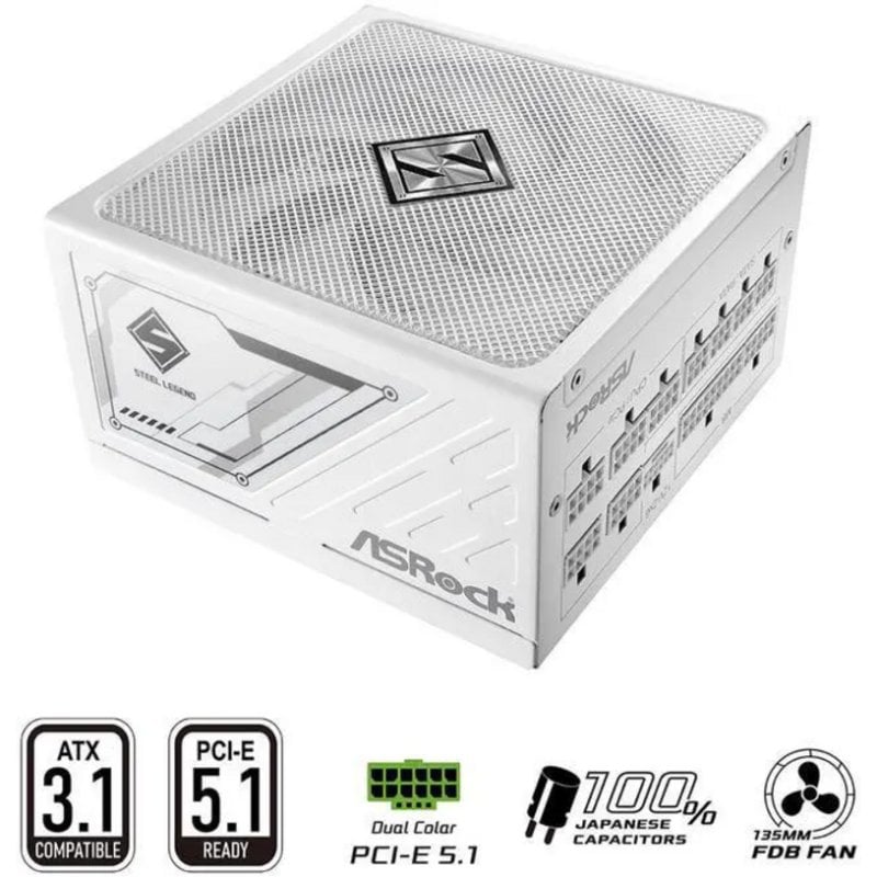 Alimentation ATX ASRock Steel Legend SL 850GW 80+ Or Modulaire