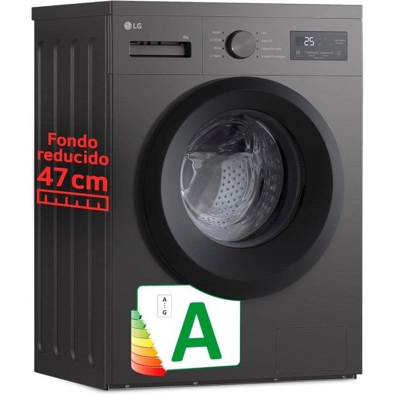 MediaMarkt Lg Lavadora Carga Frontal, F4a10s8ndk, 8 Kg, 1400 Rpm, Programas, Grafito Silver - Imagen 2