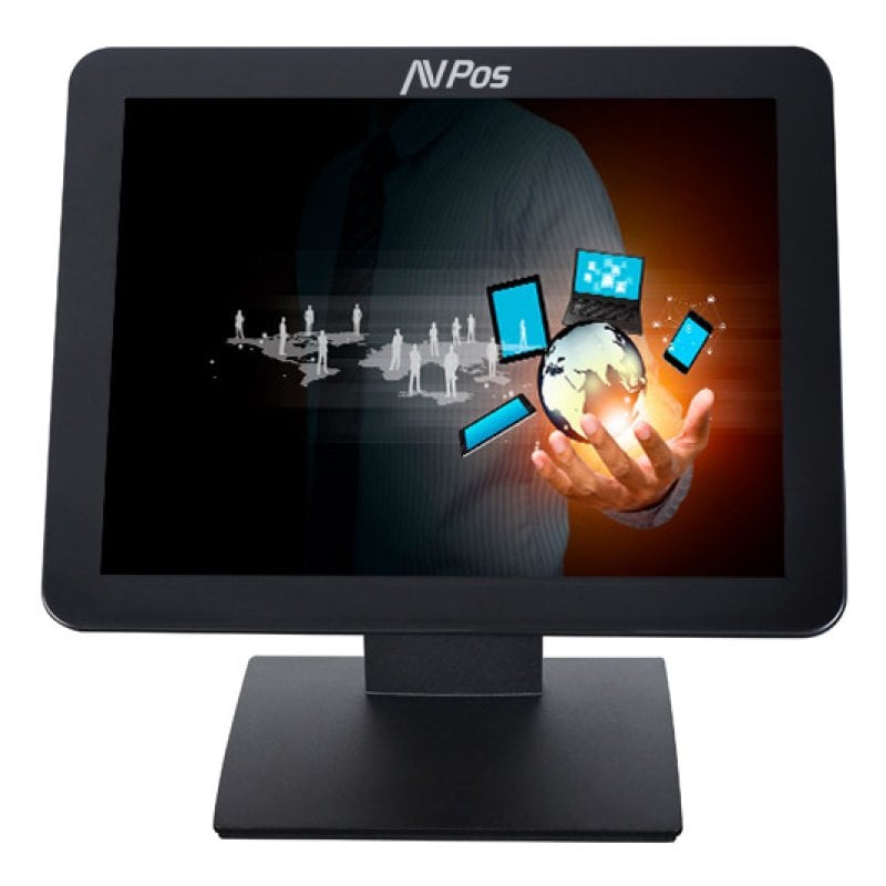 Image of Monitor touch SXGA True Flat AVPos da 17″ Luminosità 400 cd/m² VGA Nero Basso consumo cod079