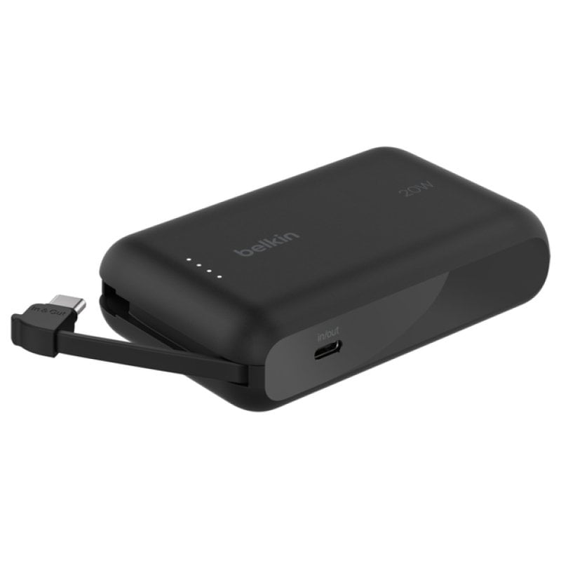 Image of Belkin Power Bank universale da 10000 mAh, 2 porte USB-C, ricarica rapida 20 W, nero cod079