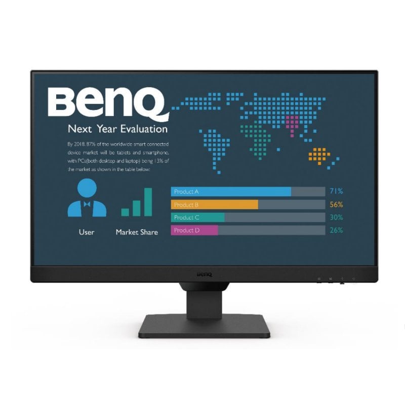 Image of Monitor BenQ 23,8" 1080p 100Hz IPS Low Blue Light Flicker Free Altoparlanti VESA cod079
