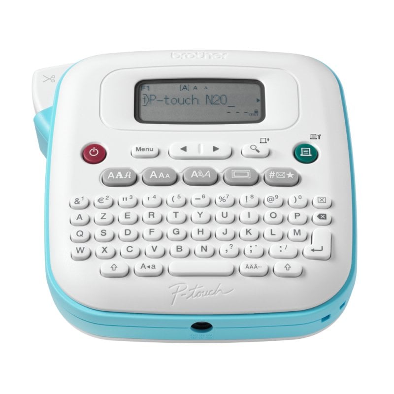 Image of Brother PT-N20 Stampante per etichette portatile con taglio manuale LCD blu/bianco cod079