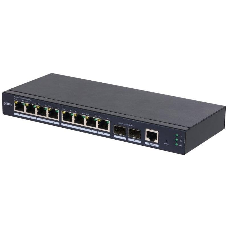Dahua Switch SG4010-2F 8 Ports Gigabit + 2 SFP Gestionné L2 VLAN Jumbo Frames