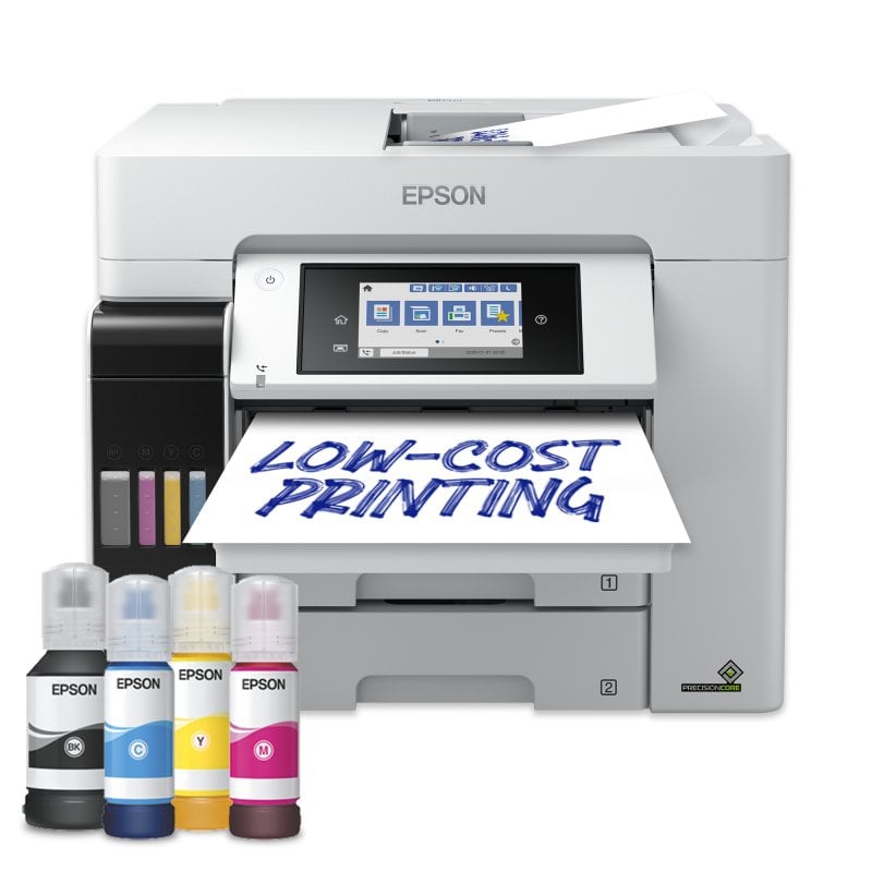 Image of Stampante multifunzione a getto Inkjet Epson EcoTank con Wi-Fi Ethernet, fronte-retro e ADF cod079