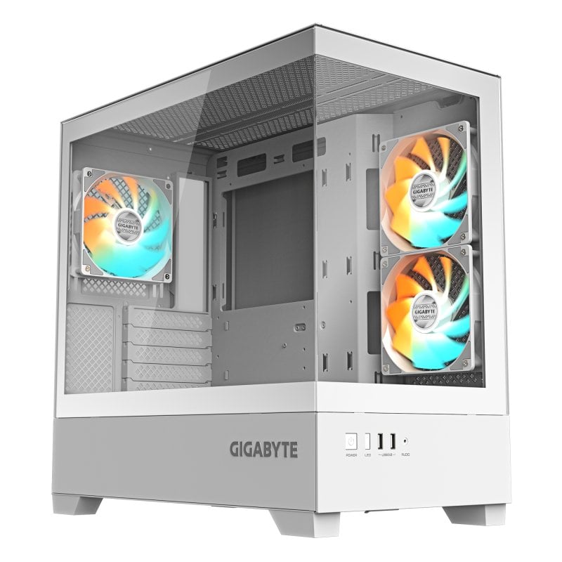 Image of Gigabyte Aorus C500 Case per PC ATX Midi Tower in vetro temperato RGB bianco in vetro cod079