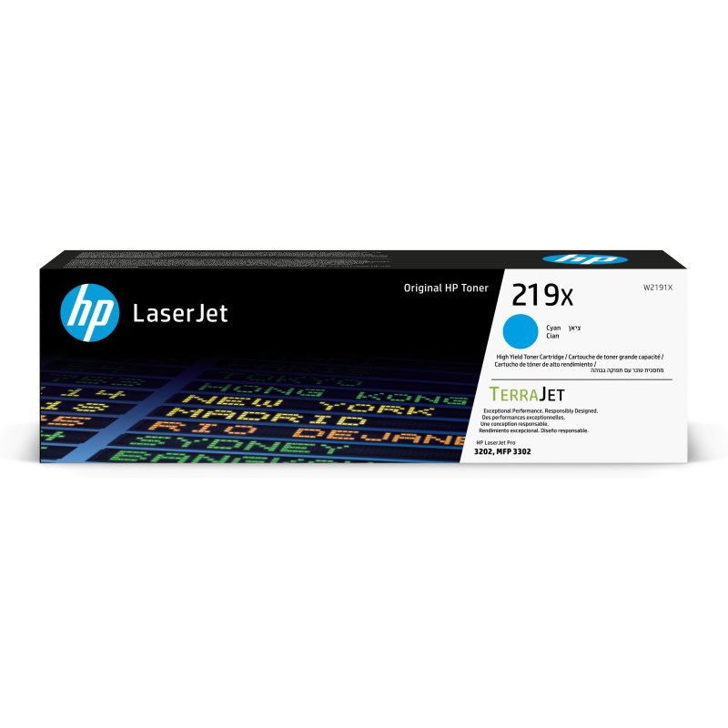 Image of Cartuccia toner originale XL ciano TerraJet HP 219X, 2500 pagine, HP LaserJet Pro cod079