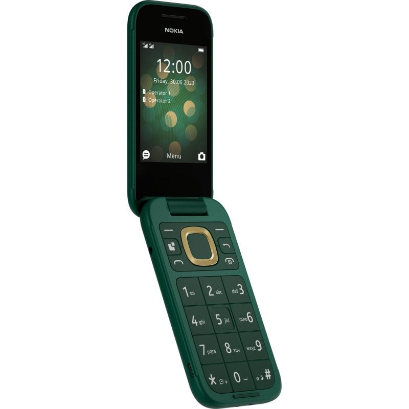 Image of Nokia 2660 Flip Mobile Verde Dual SIM 4G Schermo da 2,8" 128 MB 0,3 MP 1450 mAh cod079