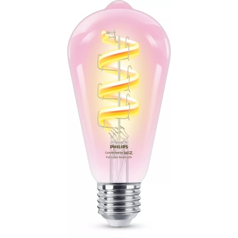 Image of Lampadina intelligente Philips PHI WFB 40W ST64 E27 RGB Wi-Fi/Bluetooth 470lm dimmerabile cod079