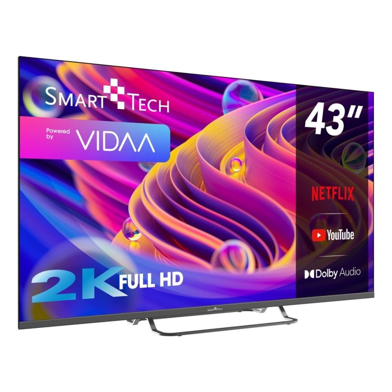 Image of Smart Tech DLED 43″ 43FV02V Full HD HDR10 VIDAA Smart Bluetooth WiFi cod079