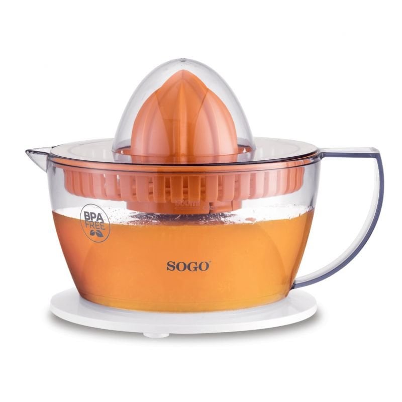 Image of Estrattore di succo Sogo EXP-SS-5223 Estrattore di succo elettrico con braccio 40 W Arancione, Traslucido cod079