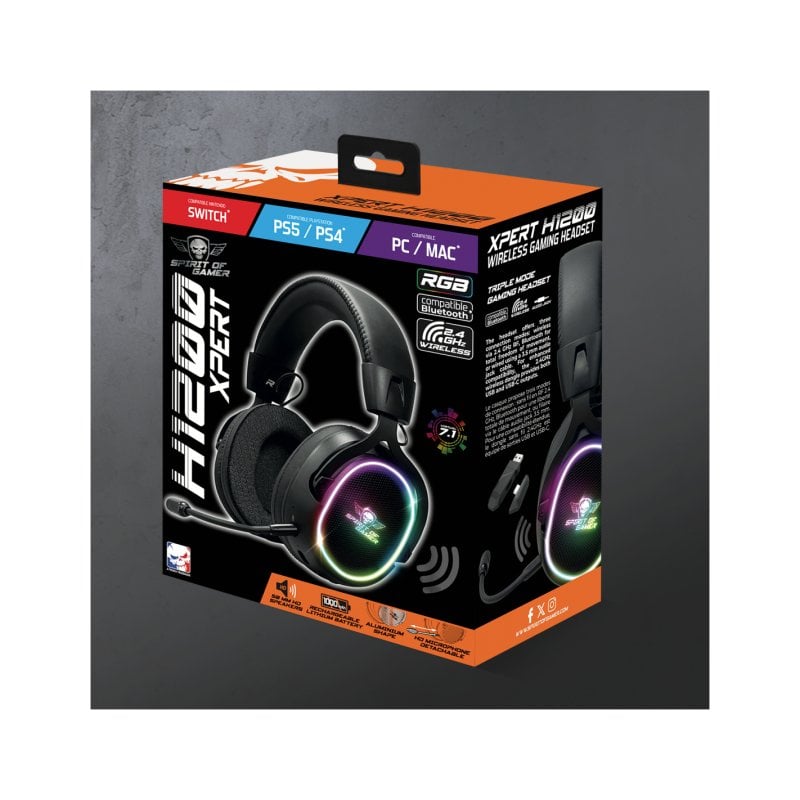 Auriculares Spirit of Gamer inalámbricos bluetooth RF con