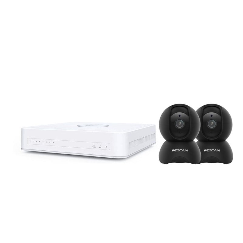 Image of Kit di videosorveglianza Foscam KIT-2-FN8108H-X5-B 5MP NVR 2 telecamere IP Wi-Fi 8 canali cod079
