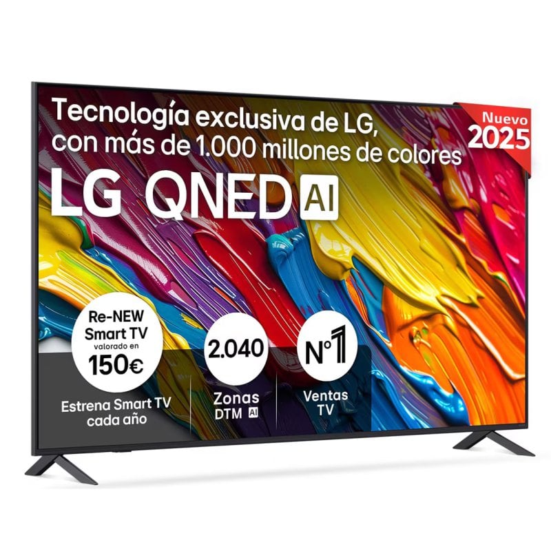 LG QNED 75QNED82A6B 75" 4K Smart TV Alpha7 Dolby Digital HDMI 2.1 HDR10