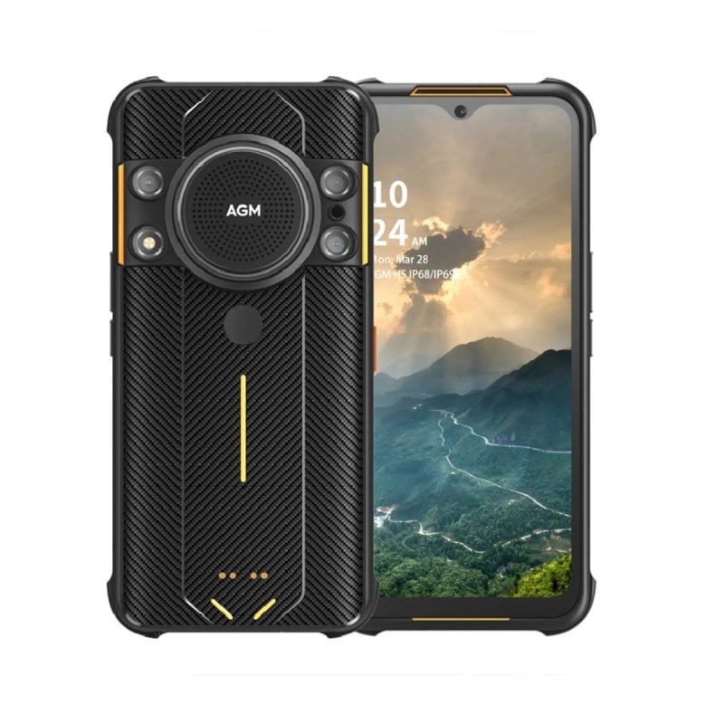 Image of Smartphone AGM H5 4GB 64GB Tripla fotocamera Visione notturna Robusto Dual SIM Nero cod079