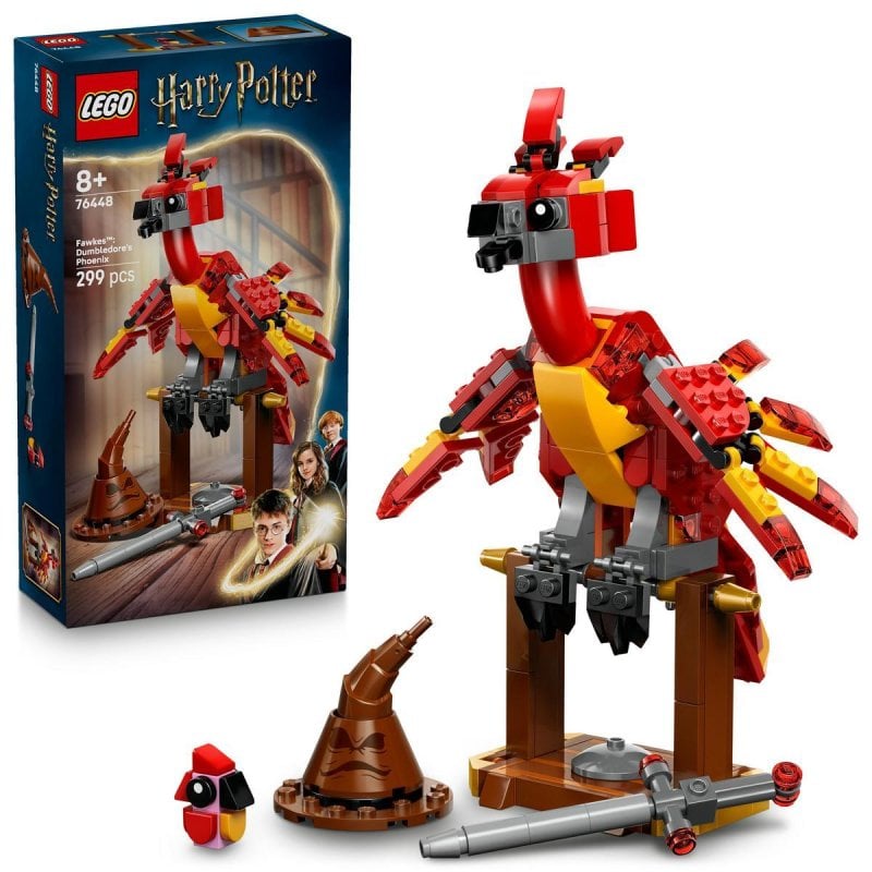 Set de construcción LEGO Harry Potter Fawkes Fénix de Dumbledore 299 piezas articulado Set de construcción LEGO Harry Potter Fawkes Fénix de Dumbledore 299 piezas articulado