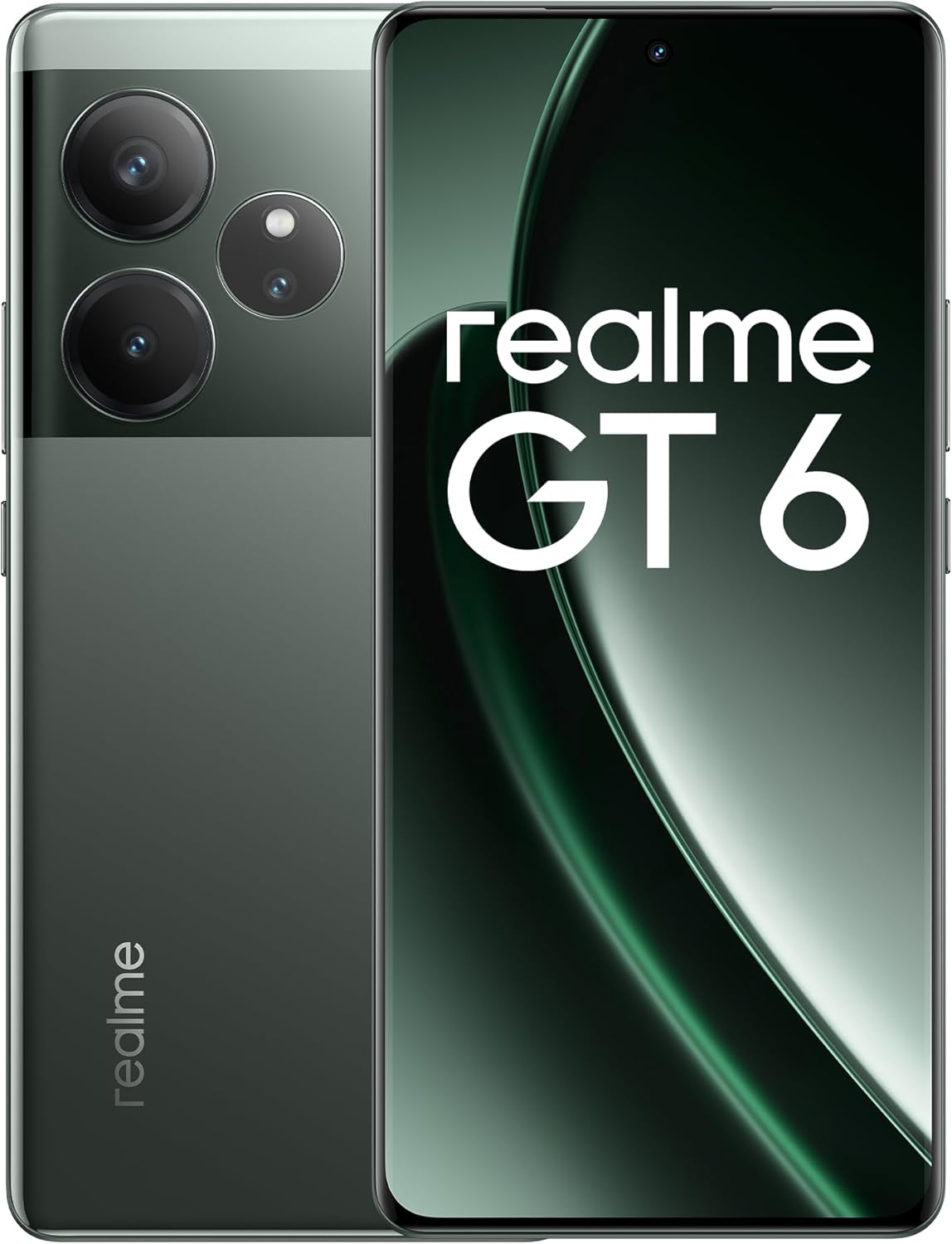Image of Smartphone Realme GT 6 8GB 256GB Snapdragon 8s 5G Schermo 6000 nit Verde cod079