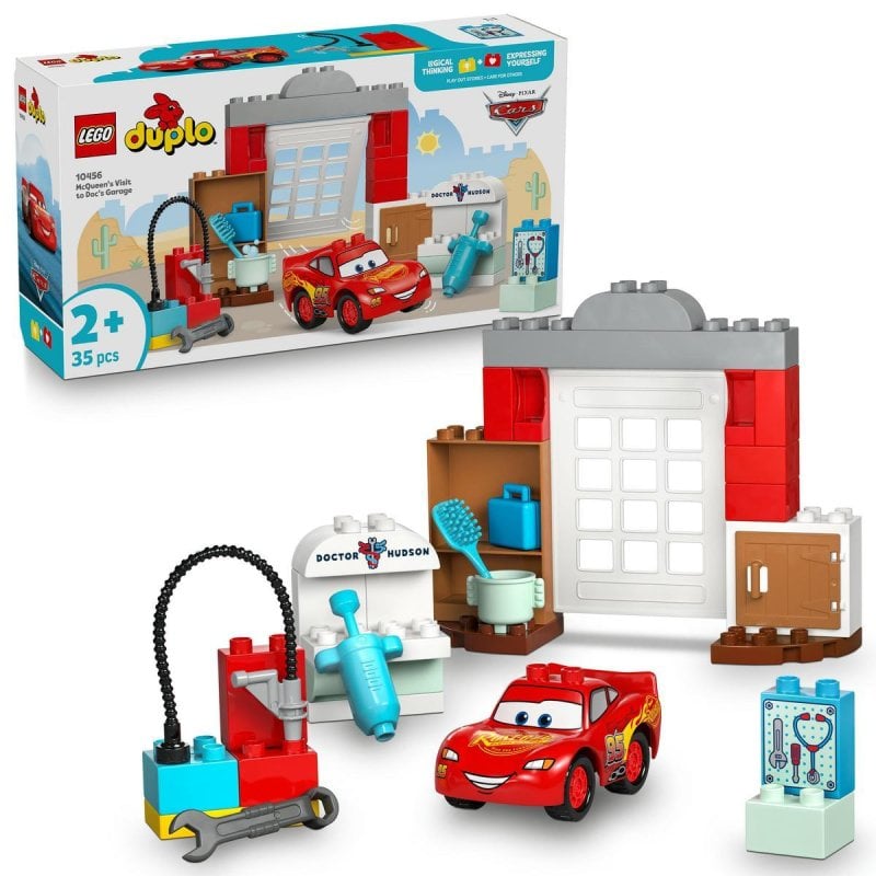 Image of LEGO DUPLO 10456 Cars Saetta McQueen, set da costruzione, 35 pezzi per un gioco creativo cod079