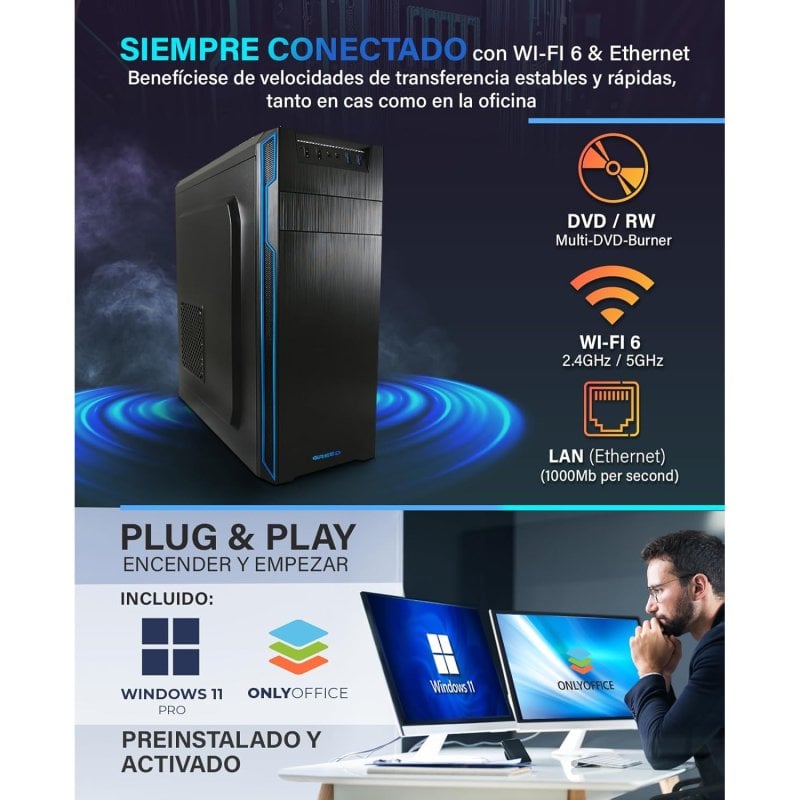 Ordenador Sobremesa PC Sobremesa GREED Basic V2 i5-10400 8GB 256GB