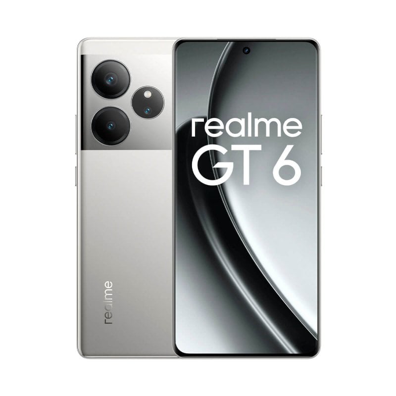Image of Smartphone realme GT 6 8GB 256GB 5G Snapdragon 8s Gen 3 Argento Argento Fluido cod079