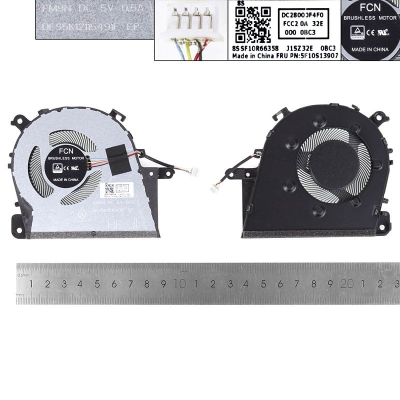 Image of Ventola CPU per laptop Lenovo Ideapad S145-14ikb serie Dc28000f4f0 cod079