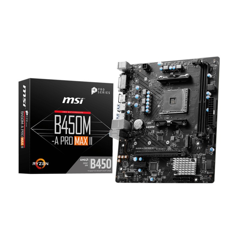 MSI B450M PRO-M2 V2 - Carte-mère - micro ATX - Socket AM4 - AMD B450