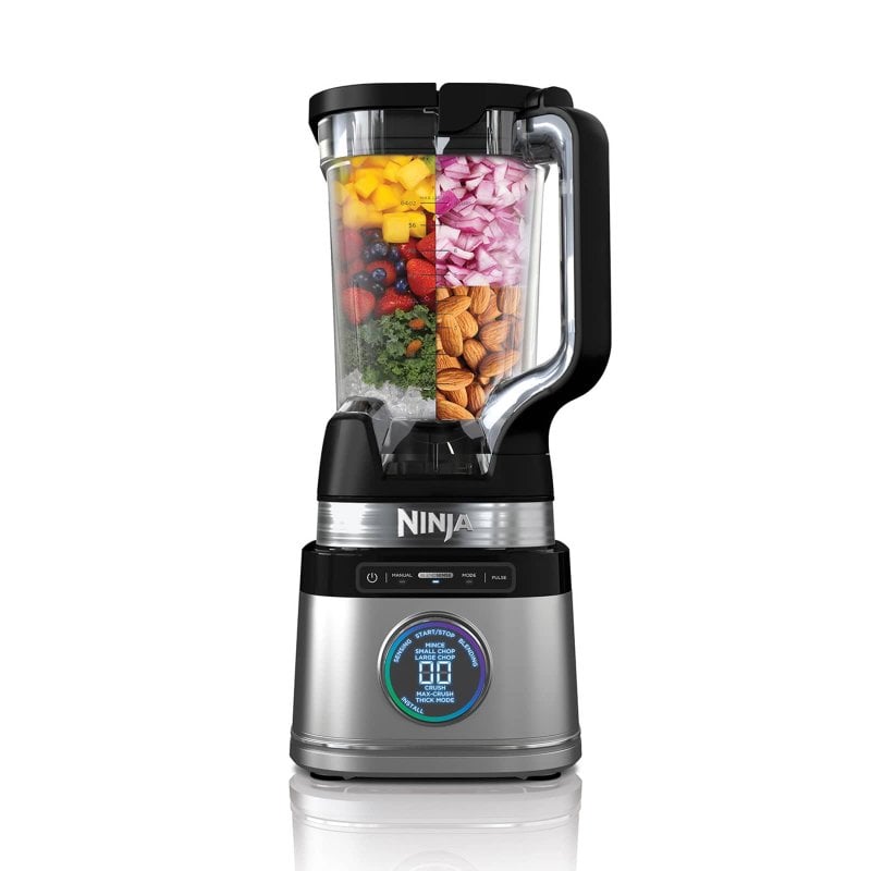 Image of Frullatore Ninja Detect Power Mixer Pro 2.1L 1200W con funzione Pulse e tritaghiaccio, nero/argento cod079