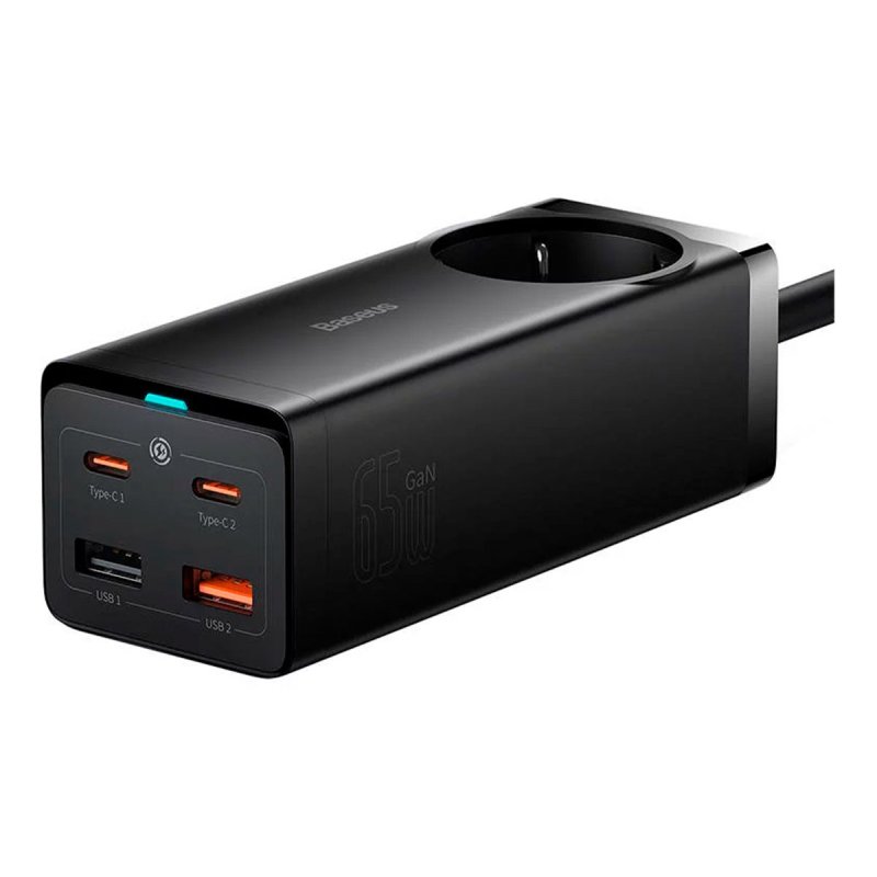 Chargeur Voiture Baseus 163W Rétractable - 4 Ports (USB-C/USB-A), 2 Câbles 67W Intégrés, Rotation 450°, Pour PC/Tablette/Téléphone
