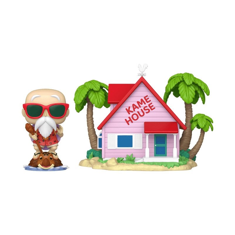 Image of Funko Inc. Master Roshi Dragon Ball Figura da collezione multicolore in vinile, confezione da 2 pezzi cod079