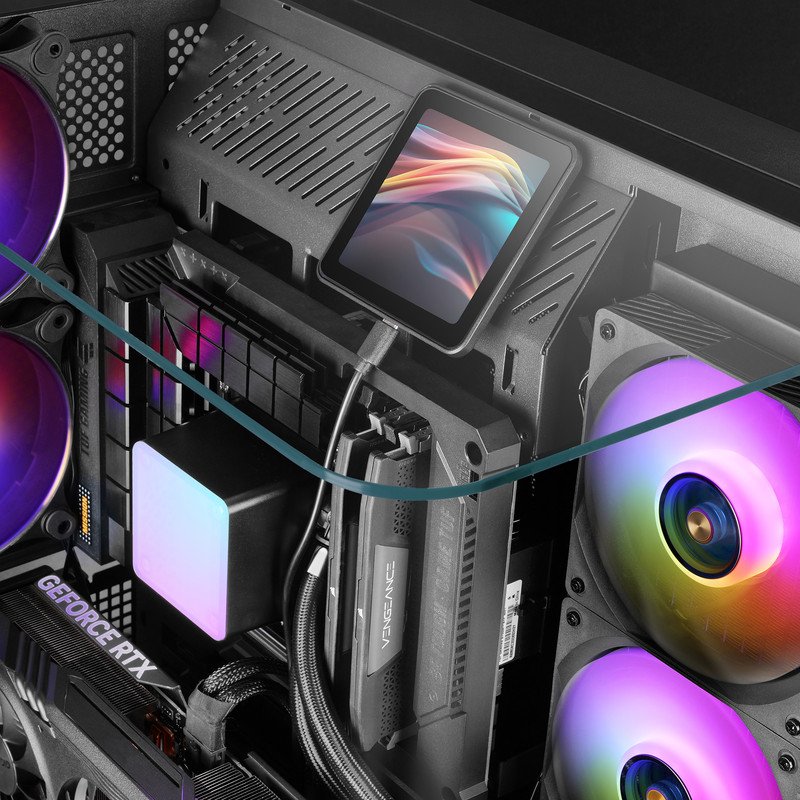 thumbnail: Mars Gaming ML-VISION360 AIO-koeler – 600W TDP, 3x ARGB Fans, Draaibaar LCD-scherm, Voor Gaming-PC