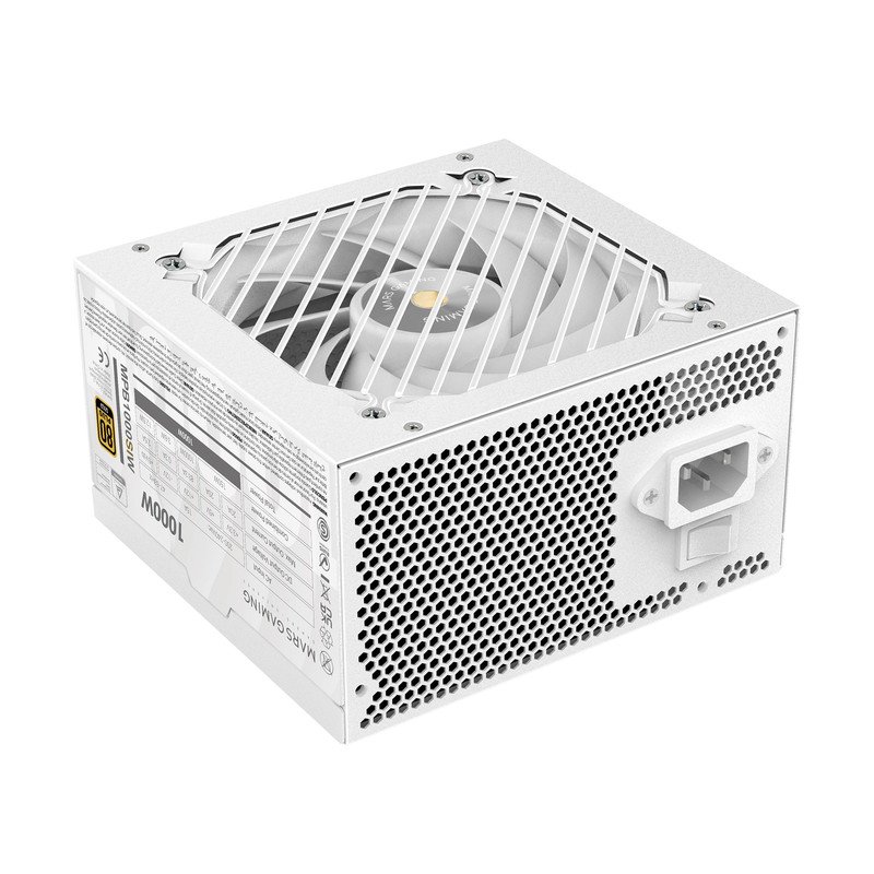 MARS GAMING MPB1000SIM Alimentatore ATX 1000W Full Modulare, 80Plus Gold E 7 Anni Di Garanzia