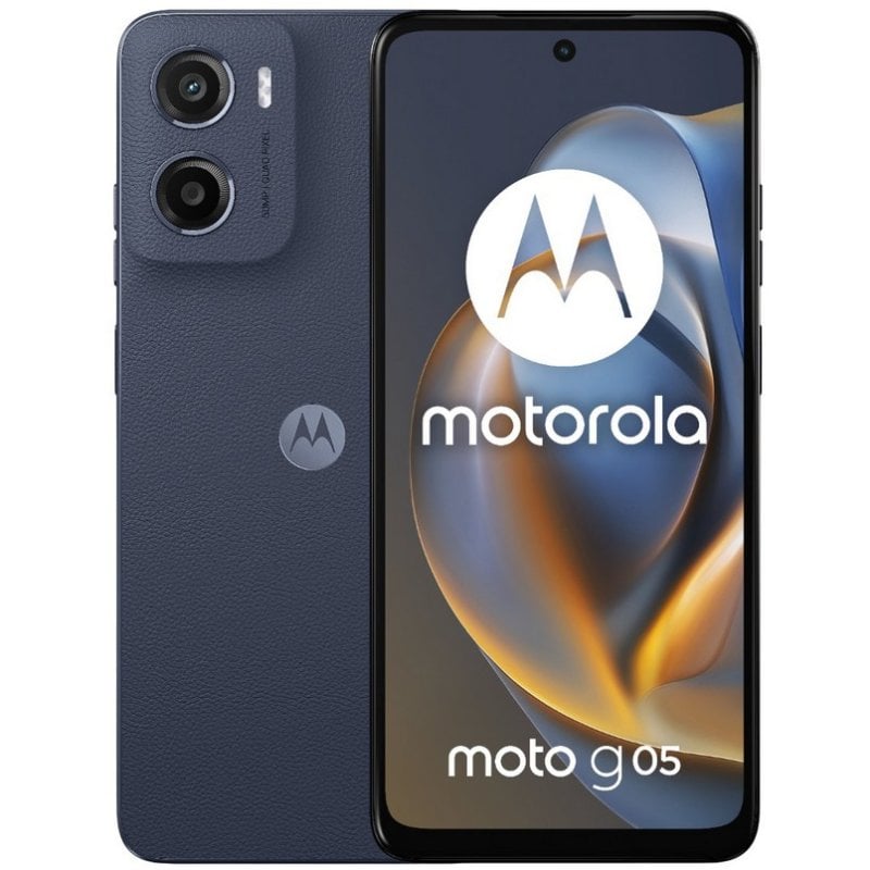 Image of Smartphone Motorola Moto G05 4GB 256GB IP54 TurboPower Pelle Vegana Blu cod079