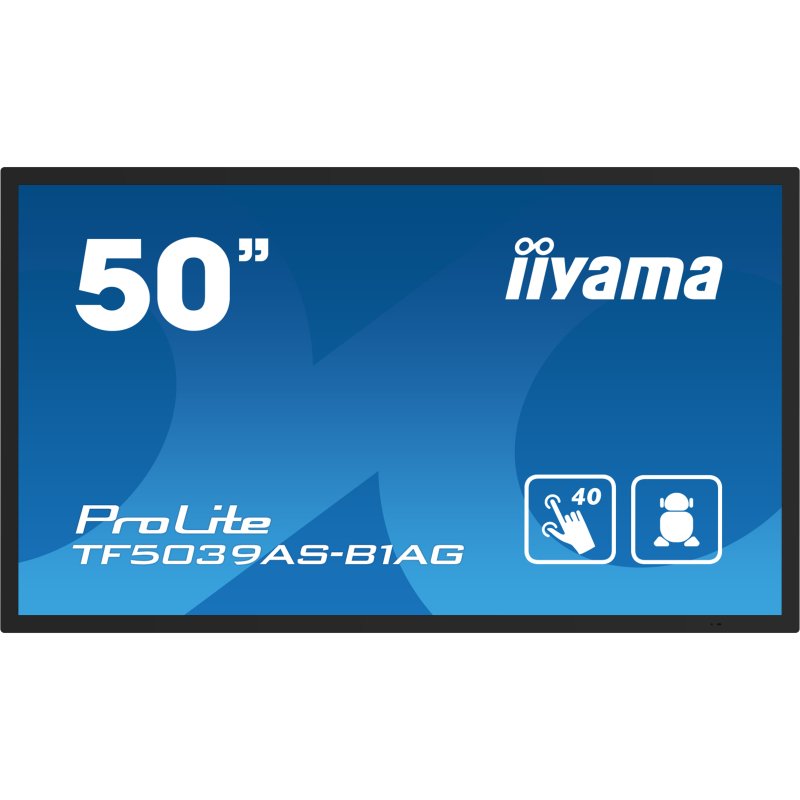 Image of Monitor touch iiyama 49,5″ 4K Ultra HD VA 40 punti multi-touch Android 4 GB/32 GB cod079