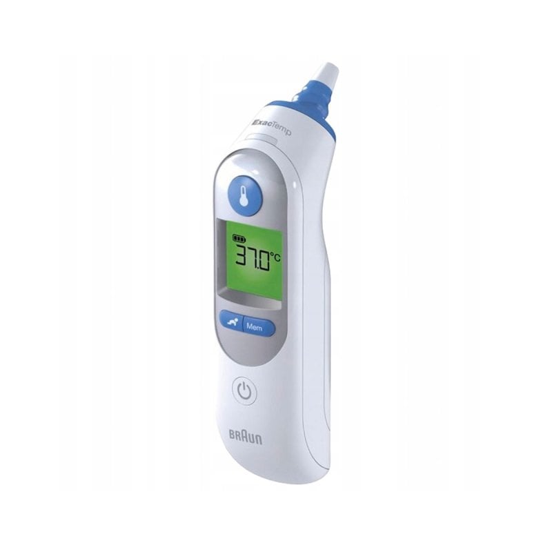 Braun ThermoScan 7 Termómetro Branco Sonda Grande Angular Pré-aquecida Luz Noturna Braun ThermoScan 7 Termómetro Branco Sonda Grande Angular Pré-aquecida Luz Noturna