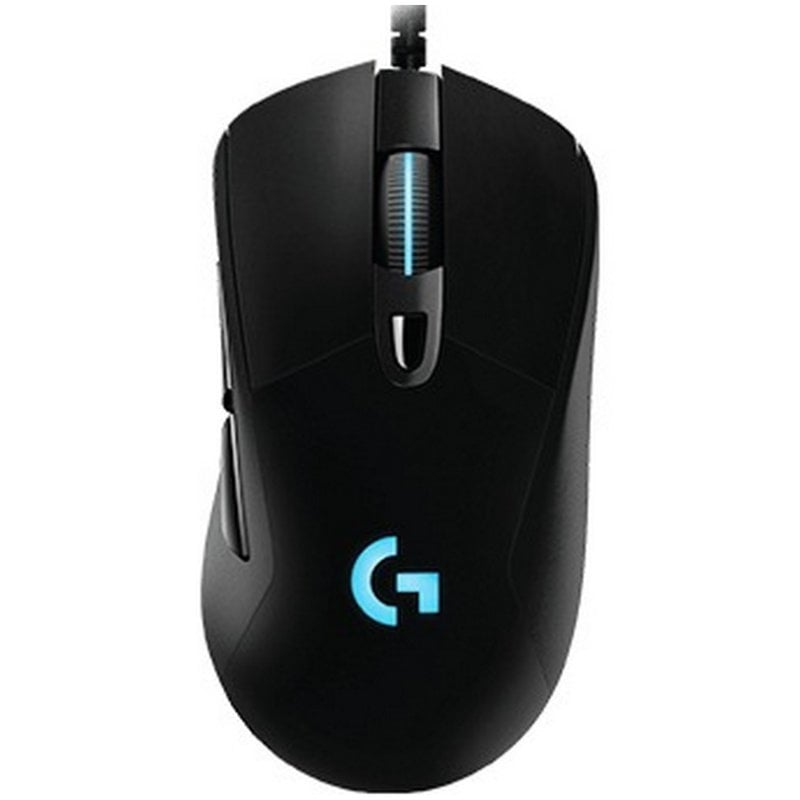 Rato Logitech com fios 12000 DPI RGB programável e ergonomia avançada