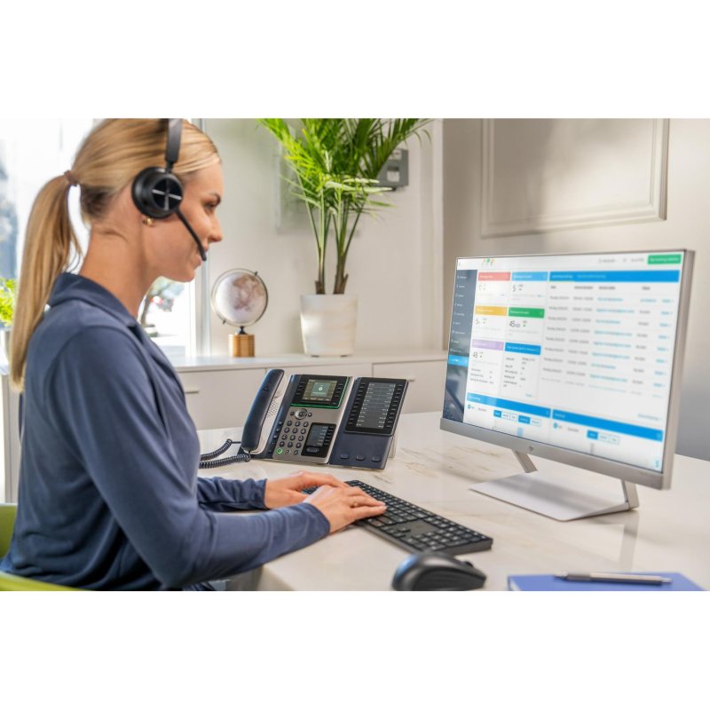 Poly Voyager 4310 UC — micro casque sans fil Bluetooth 5.2 monaural perche microphone antibruit certifié Teams - vue 8