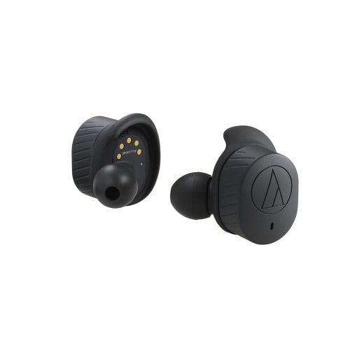 Image of Auricolari Audio-Technica wireless Bluetooth con microfono, sport, nero cod079