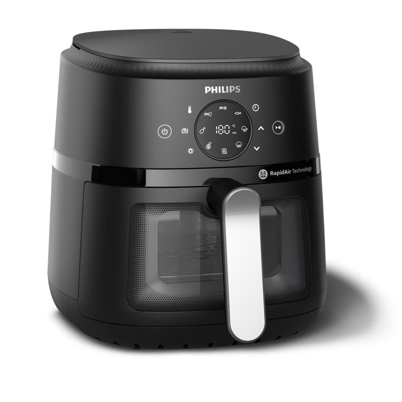Freidora de aire Philips Airfryer NA221/00 4,2L 1500W RapidAir Ventana Digital Plata Freidora de aire Philips Airfryer NA221/00 4,2L 1500W RapidAir Ventana Digital Plata
